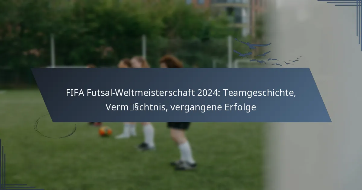 FIFA Futsal-Weltmeisterschaft 2024: Teamgeschichte, Vermächtnis, vergangene Erfolge